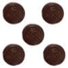 Hazy Mint Dash n Stash 5 Pack Chocolates premium 10mg THC organic dark chocolate mint medallions by The Hazy Camper.