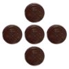 Simply Dark Organic Chocolates 5 Pack premium 10mg THC vegan-friendly dark chocolate medallions by The Hazy Camper.