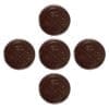 Simply Dark Organic Chocolates 5 Pack premium 10mg THC vegan-friendly dark chocolate medallions by The Hazy Camper.