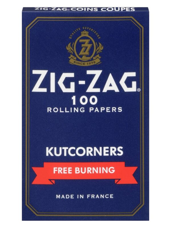 Zig-Zag Blue Kutcorners | 70mm Free-Burning Rolling Papers - Montrose Cannabis