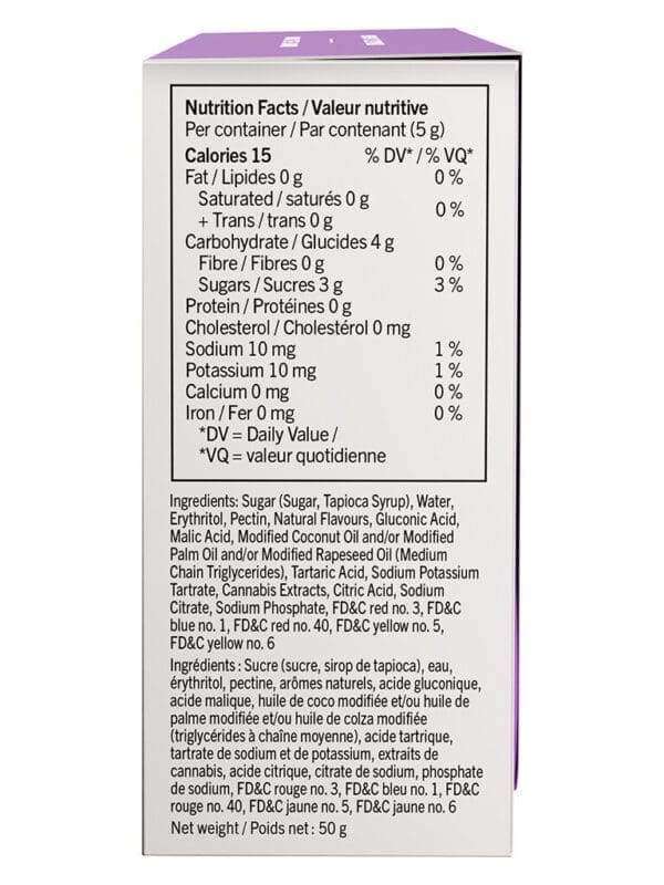Fully Blasted Peach Passionfruit 10 Pack 1:1 Soft Chews by SOURZ by Spinach. Premium gummies with peach flavor, 100mg THC & CBN at Montrose Cannabis.