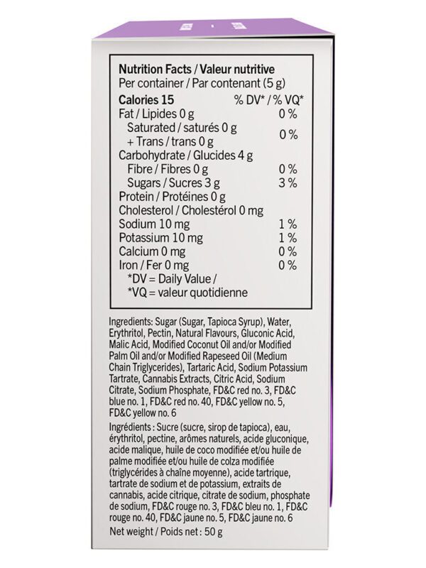 Fully Blasted Peach Passionfruit 10 Pack 1:1 Soft Chews by SOURZ by Spinach. Premium gummies with peach flavor, 100mg THC & CBN at Montrose Cannabis.