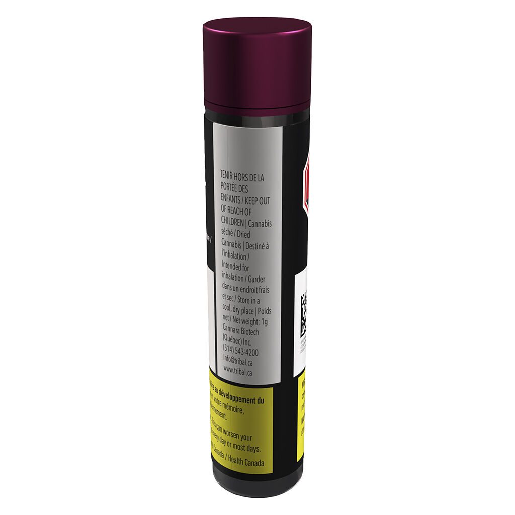 Porto Leche Ceramic Tip 1g pre-roll single by Tribal, available for local delivery from Montrose Cannabis.