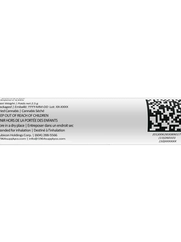 Tropicanna 5-pack pre-rolls 0.5g by 1964, available for local delivery from Montrose Cannabis.