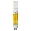 Woody Nelson Cured Resin Vape 510 full ceramic cartridge next to its open tan product packaging case.
