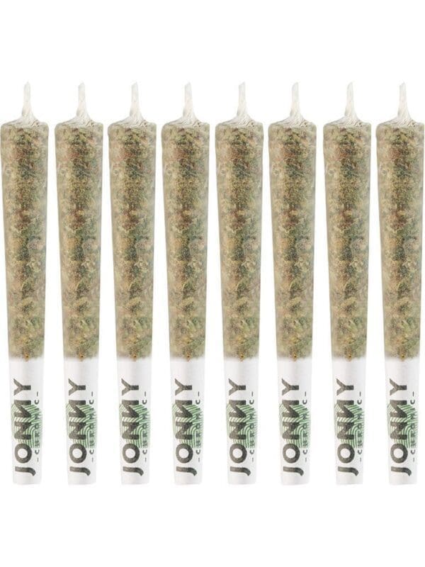 Afghan Kush Reefers Pre-Rolls 10 Pack by Jonny Chronic. Premium 10x0.5g indica joints featuring landrace earthiness & whole flower at Montrose Cannabis.