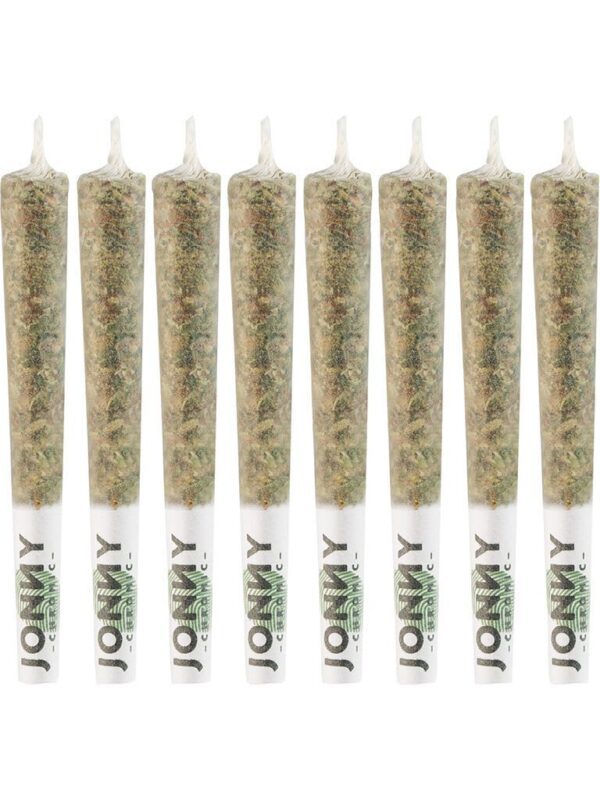 Afghan Kush Reefers Pre-Rolls 10 Pack by Jonny Chronic. Premium 10x0.5g indica joints featuring landrace earthiness & whole flower at Montrose Cannabis.