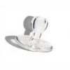 Clear borosilicate glass Terp Trunk directional carb cap with rounded airflow handle.