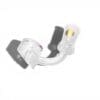 Angled view of the Quave Club Bangers XXL showing clear quartz bucket, curved neck, and frosted joint.