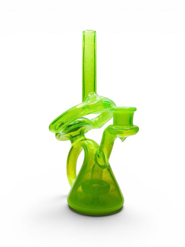 Vibe Glass Slyme Handcrafted Dab Rig Front View