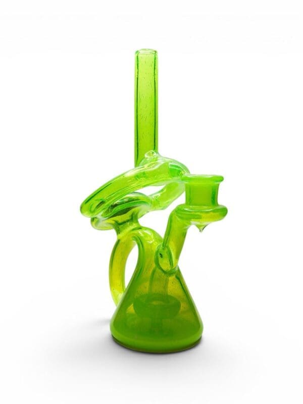 Vibe Glass Slyme Handcrafted Dab Rig Front View