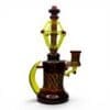 Side view of Huffy x Griffin Banger Hanger with neon yellow side accent and amber worked glass chamber.