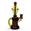 Side view of Huffy x Griffin Banger Hanger with neon yellow side accent and amber worked glass chamber.