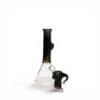 Nano Eye Beaker handcrafted borosilicate glass beaker with removable eye bowl displayed beside the rig, rear view.