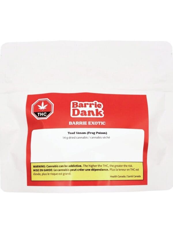 Toad Venom Barrie Exotic 7g, 14g Montrose Cannabis